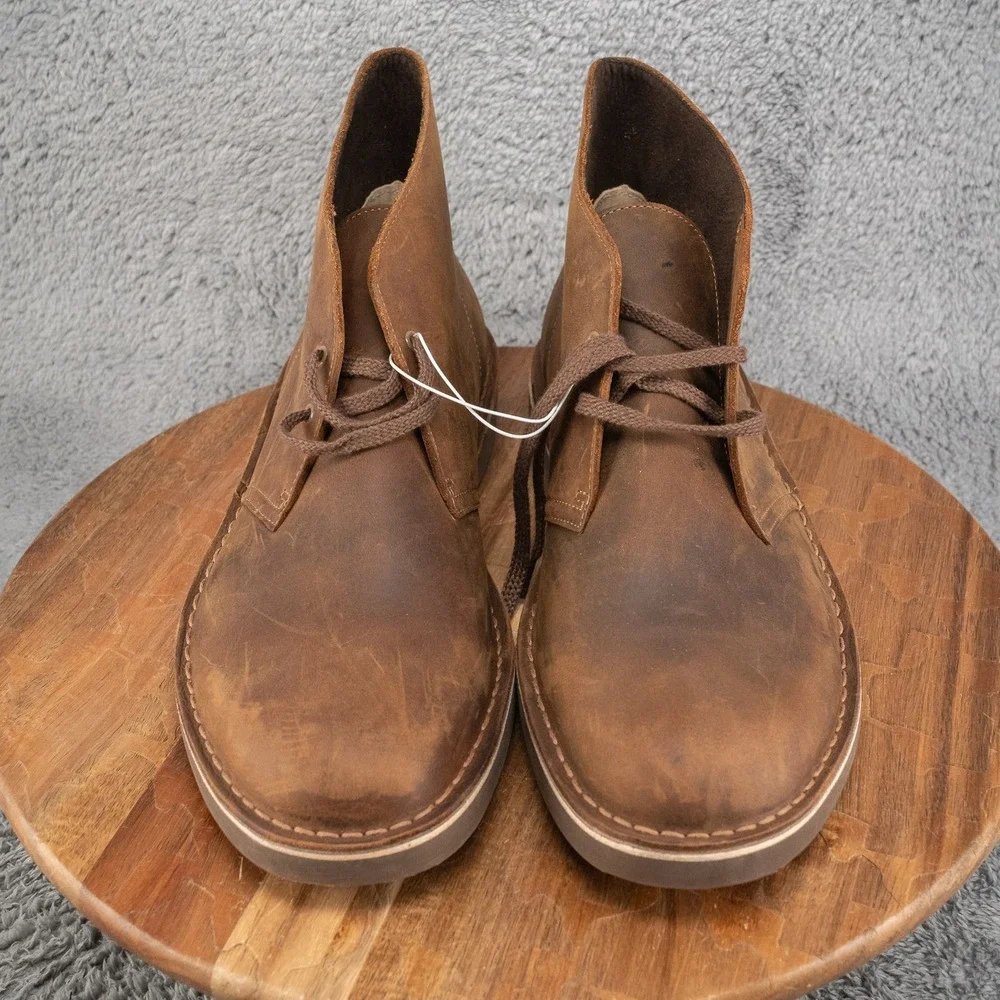 Clarks Men's Bushacre 2 Boot Beeswax Leather Size 13‎ M - Brown